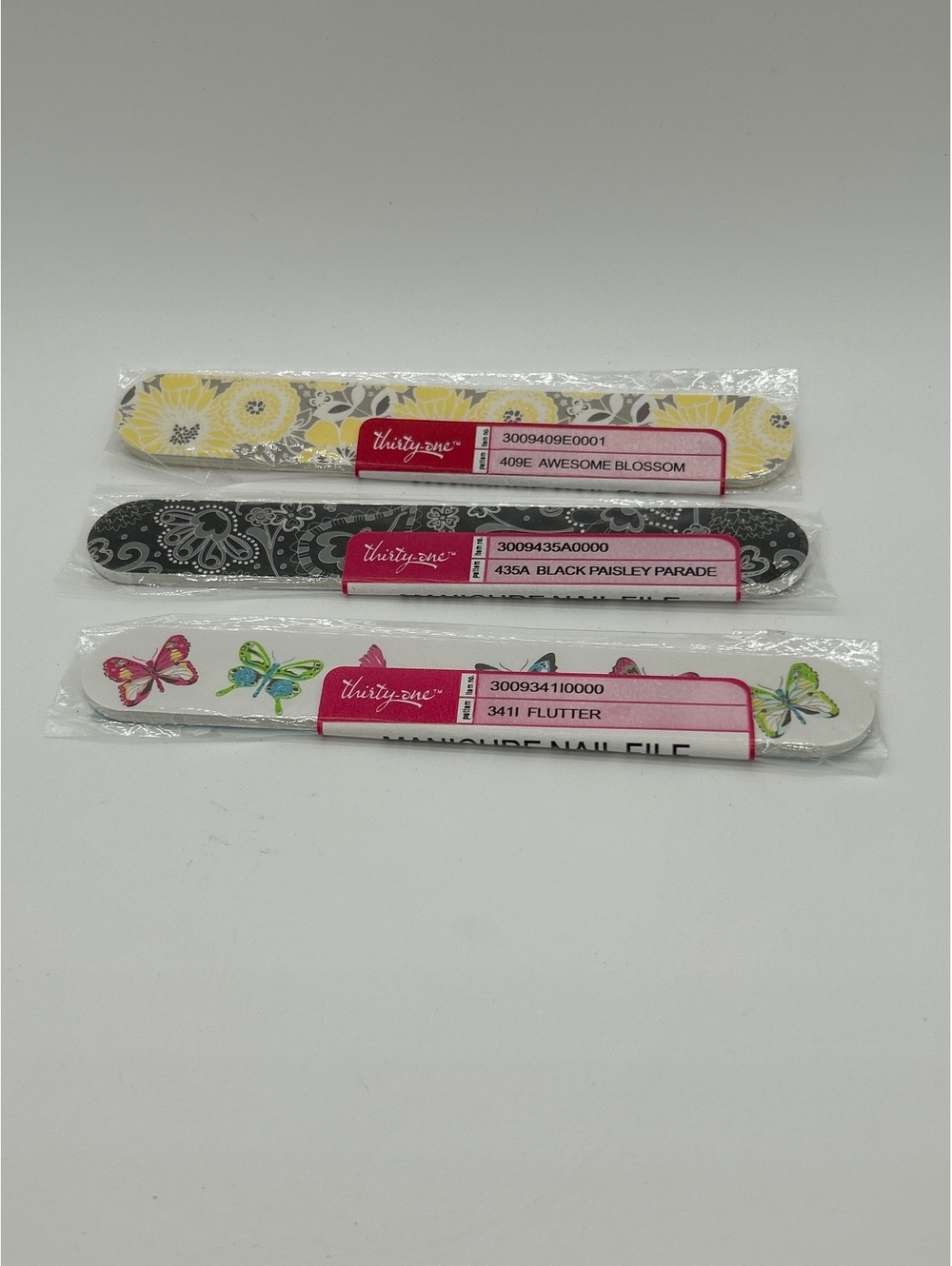 Thirty-One Manicure Nail Files Set of 3